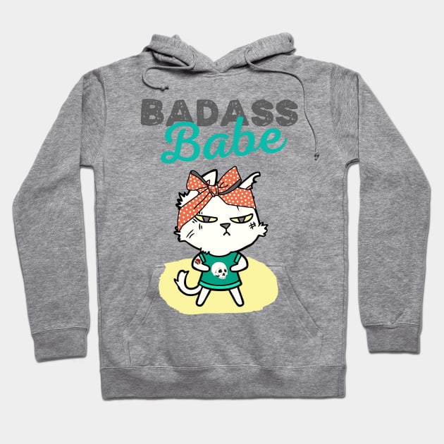 Badass Babe Hoodie by Danderwen Press